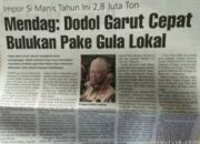 Pengusaha Dodol Semprot Menteri