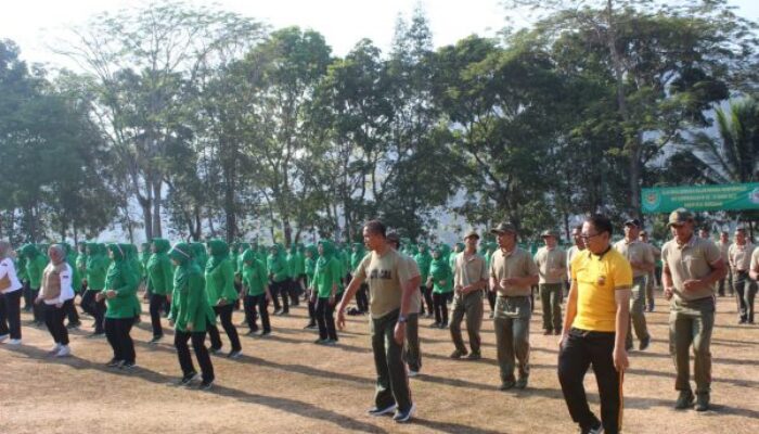 Wujudkan Sinergitas TNI/Polri, Kodim Sumedang Gelar “Senam Bersama”