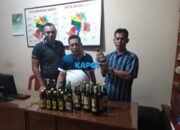 Puluhan Botol Miras Disita Polsek Sumedang Utara