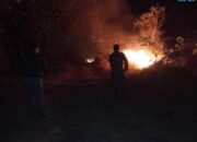 Lahan Perkebunan Warga di Tasik Selatan Terbakar