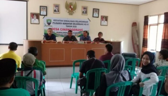 Panitia Pilkades Cinangerang Dilantik, Sosialisasi Dioptimalkan