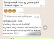 Percakapan WA Guru dan Murid Soal PAS Bikin Ngakak