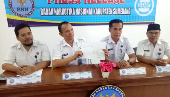 BNNK Sumedang, Amankan Pengedar Sabu dan Tembakau Gorila