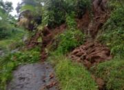 Tebing Ambrol di Gununghalu, Akses KBB-Cianjur Sementara Terputus