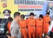 5 Penjahat Beraksi di Sumedang, Dibekuk 5 Polisi