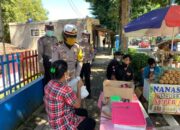 Polres Sukabumi Kota Edukasi Pedagang Supaya Bermasker