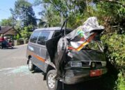 Niat Jemput Orang Sakit, Mobil Desa Mandalaguna ‘Bentrok’ Dengan Truk Ayam