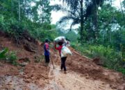 Lagi, Akses Jalan Cicomre Tertutup Material Longsor