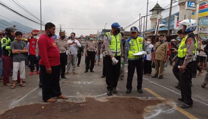 Tabrakan Beruntun di Tanjungsari, 1 Meninggal, 3 Terluka