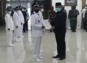 88 Kades Terpilih di Sumedang, Dilantik, Terapkan Prokes