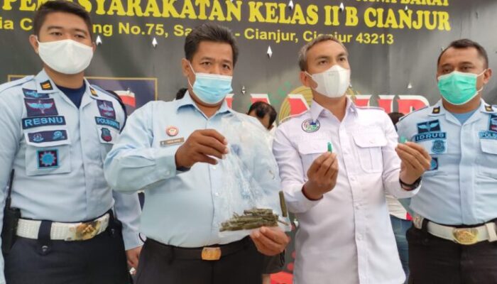 Lapas Kelas II B Cianjur Gagalkan Penyelundupan Sabu