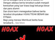 Santri Ponpes Sulalatul Huda Positif, Hoaks