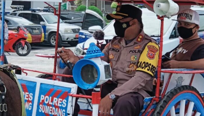 Kapolres Sumedang Luncurkan Program ‘Delman Protokol Kesehatan’