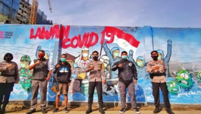 Sosialisasi Cegah Covid-19, Kapolres Sumedang Gelar Lomba Grafity