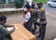 Cegah Corona, Kapolsek Ganeas Disiplinkan Warga Soal Prokes