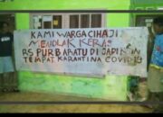 Soal Ruang Isolasi Pasien Covid-19 Warga Cuma Minta Sosialisasi 