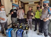 Razia Miras, Polresta Bandung Sita Puluhan Botol Miras dan Tuak