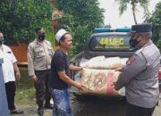Sinergitas Polri dan Masyarakat, Polsek Sukahaji Bantu Pembangunan Masjid