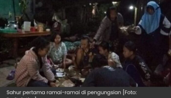 Tidak Semua Beruntung, Penyintas Gempa Malang Sahur Perdana dalam Tenda
