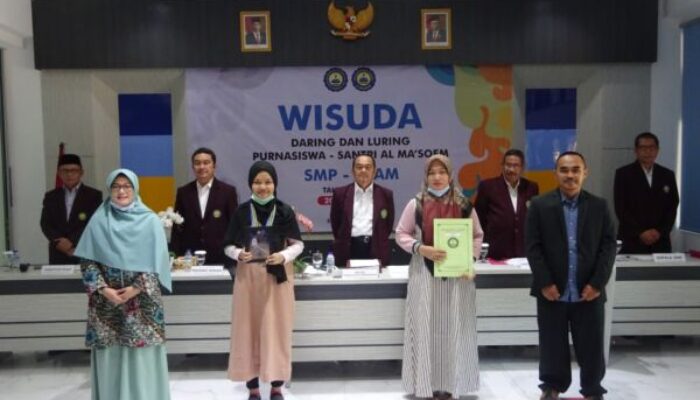 302 Siswa SMP Al Ma’soem Diwisuda Secara Luring dan Daring