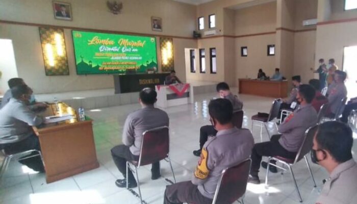 Anggota Polres Tasikmalaya Berlomba Kefasihan Baca Alquran