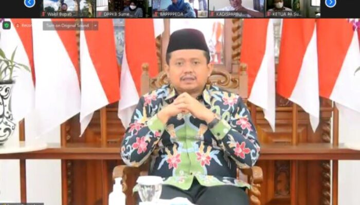 Secara Virtual, Bupati Dony Evaluasi Penanganan Covid-19