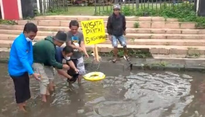 Warga dan Aktivis Kesal, Alun-alun Singaparna Banjir Terus
