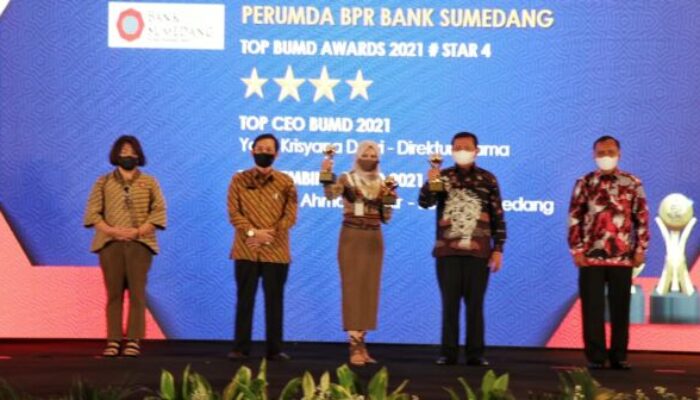 Sumedang Raih Tiga Kategori Penghargaan TOP BUMD Award 2021