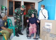 Danramil Tanjungsari dan Baznas Berikan Kursi Roda Bagi Warga yang Sakit