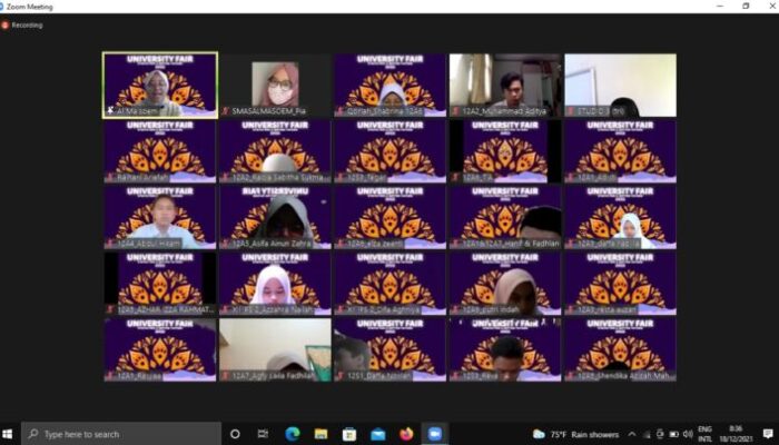 University Fair & CBP Camp SMA Al Masoem, Digelar Secara Virtual
