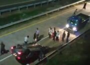 Tol Cisumdawu, Kecelakaan Tunggal, Mobil Tabrak Marka Jalan