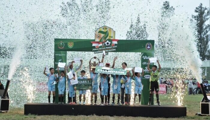 Turnamen Sepak Bola U-10, Ditutup Ketua Persit KCK Daerah III Siliwangi