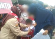 Seorang Anak Ngamuk, Takut Jarum Suntik Vaksin