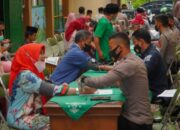 Lebaran Identik Silaturahmi, Polres Tasik Gandeng NU dan Kemenag Gelar Vaksinasi