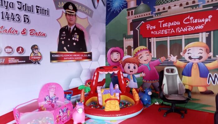 Ruang Bermain Anak, Lengkapi Fasilitas Pemudik di Pos Terpadu Polisi