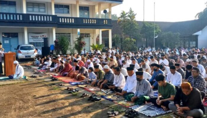 Salat Idulfitri di Singaparna Sumedang, Terapkan Prokes