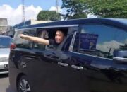 Hendak Lintasi Gentong, Seorang Lelaki Pakai Alphard Mencak-mencak ke Polisi