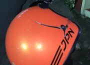 Di Sukalaya, Helm Barista Pecah, Seorang Dapat Lima Jahitan