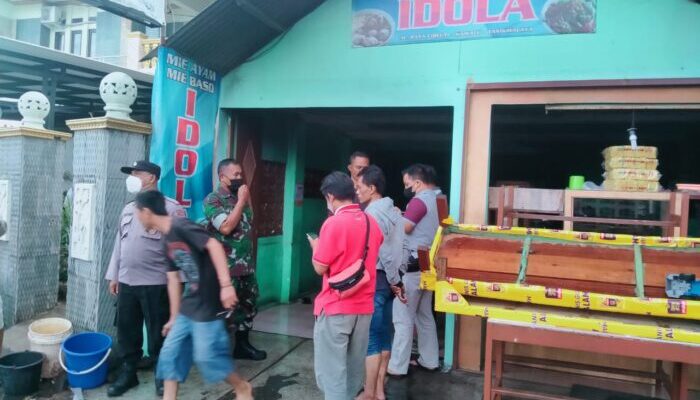 Kios Bakso di Kawalu Nyaris Terbakar, Dievakuasi Polisi