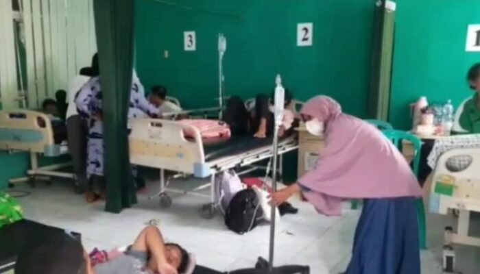 Data Terduga Keracunan Terus Bertambah, Polsek Sukaraja Bentuk Posko KLB