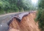 Jalan Nasional di Tanggeung Cianjur, Ambles