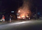 Menjelang Magrib, Sebuah Warung Terbakar di Langkob