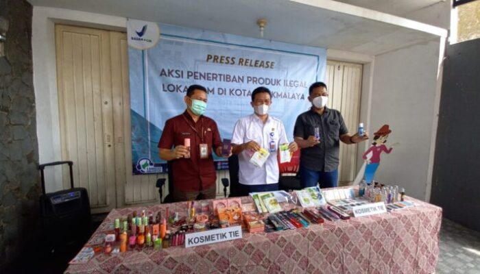 Loka POM Tasik Temukan Toko Jual Kosmetik Ilegal