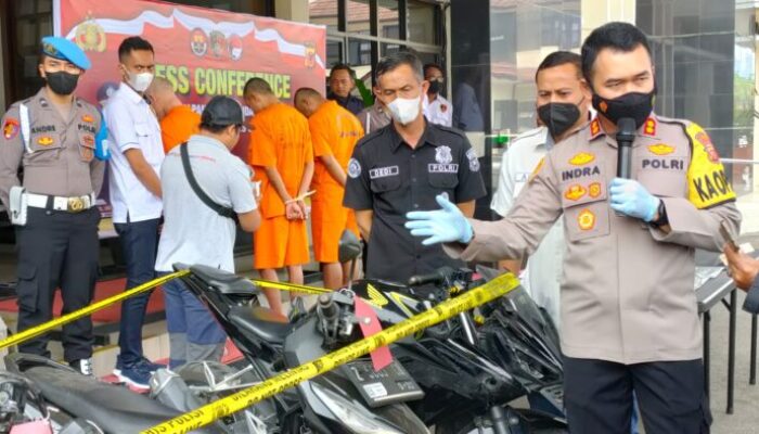 Polres Sumedang Bekuk Maling dan Penadah Motor Curian