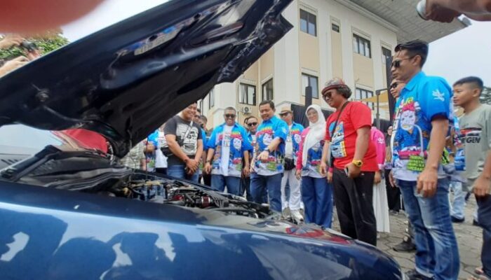 Ratusan Pecinta Mobil Civic Ngumpul di Sumedang