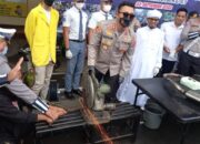 Polres Tasikmalaya Kota Musnahkan Ratusan Knalpot Bising