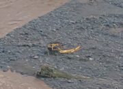 Sejumlah Alat Berat di Proyek Leuwikeris Tersapu Arus Sungai Citanduy