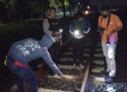Pagi Buta Terseruduk Kereta Api Dekat Lanud Wiriadinata