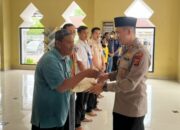 Pulihkan Ekonomi Rakyat, Polres Sumedang Sebar Paket Sembako
