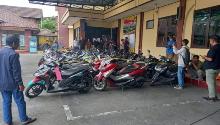 Ada 43 Motor Warga Ditemukan Polres Tasik Kota, Silahkan Cek